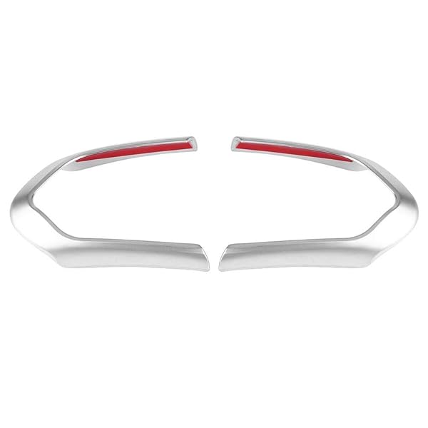 2 PCS Carbon Fiber Steering Wheel Trim for BMW F20 F22 F30 F32 F10 F06 F15 F16 - Chrome Decoration Frame