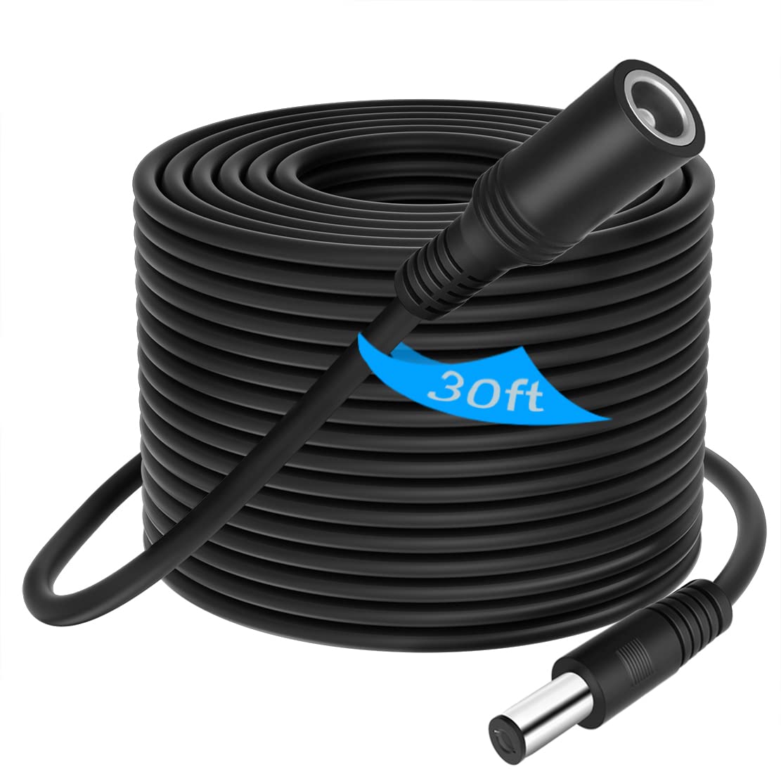 SCOVEE DC Power Extension Cable 5.5mm x 2.1mm for CCTV IP Cameras LED Strips 12V 5V 9V 24V Male to Female Adapter Cord