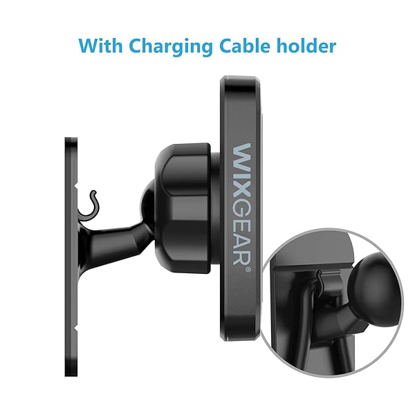WixGear WixGear Magnetic Phone Car Mount: Universal Dashboard Holder for Phones & Tablets with Swift-Snap Technology - View 6 of 8