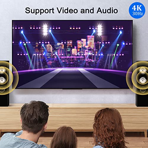 UVOOI UVOOI 35 Feet DisplayPort to HDMI 4K Cable Adapter for Video and Audio 10.67M 4K and 3D Support - View 3 of 8