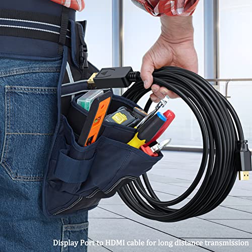 UVOOI UVOOI 35 Feet DisplayPort to HDMI 4K Cable Adapter for Video and Audio 10.67M 4K and 3D Support - View 6 of 8