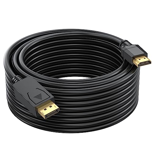 UVOOI UVOOI 35 Feet DisplayPort to HDMI 4K Cable Adapter for Video and Audio 10.67M 4K and 3D Support - View 2 of 8