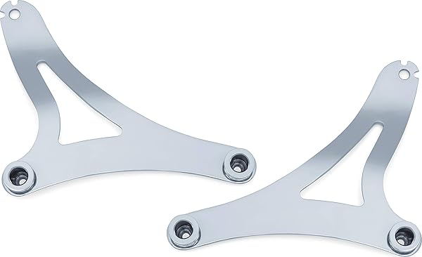 Kuryakyn Kuryakyn 7094 Fixed Mounts Multi-Purpose Driver Passenger Seat Backrest for 2014-19 Indian Motorcycles Chrome 1 Pair