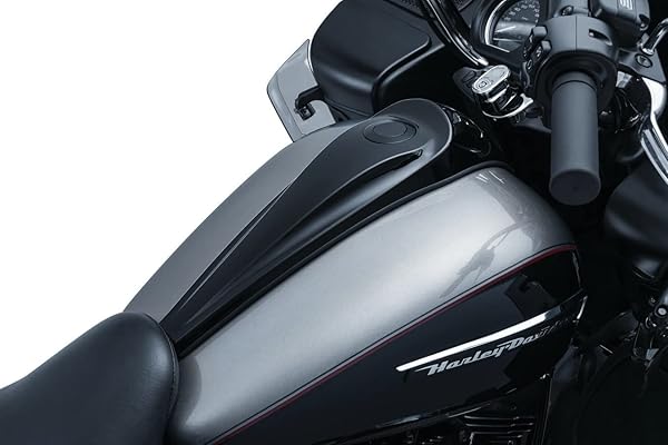Kuryakyn Upgrade Your Harley: Kuryakyn 5689 Smooth Dash Console by Jim Nasi for 2008-16 Models - Gloss Black Accent Accessory