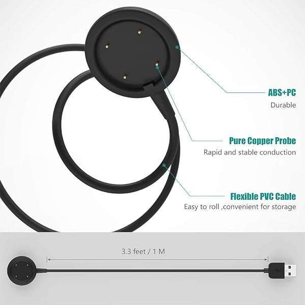TUSITA Buy TUSITA Charger for Polar Ignite 1/2, Vantage V/V2, M/M2, Grit X & Grit X Pro - Fast Charging & Compatibility - View 6 of 9