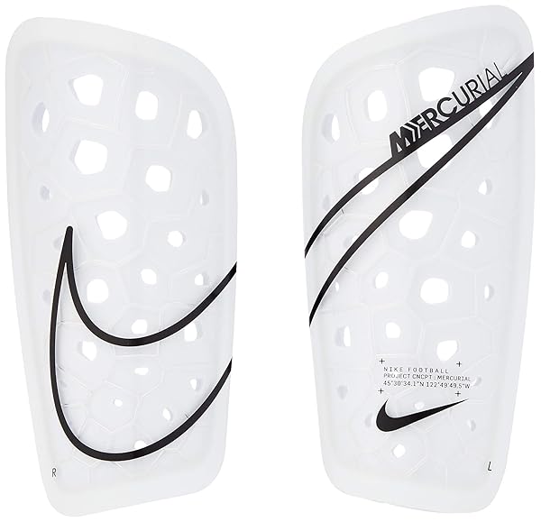 Nike Buy Nike Mercurial Lite Shin Guards White/Black/White SM - Lightweight Protection for Soccer Players - View 2 of 4