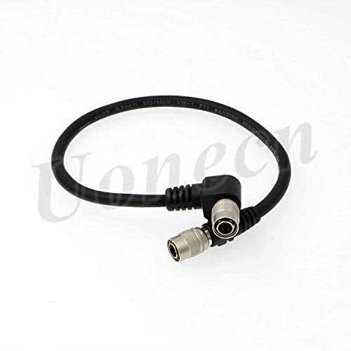 Uonecn Uonecn 4 PIN Hirose Male Cable for Sound Devices Recorder Wisycom MCR 42s 30cm Right Angle to Straight Connection - View 4 of 7