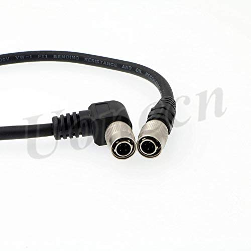 Uonecn Uonecn 4 PIN Hirose Male Cable for Sound Devices Recorder Wisycom MCR 42s 30cm Right Angle to Straight Connection - View 7 of 7