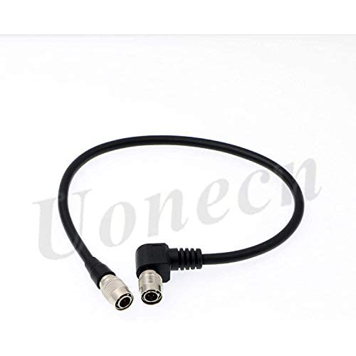 Uonecn Uonecn 4 PIN Hirose Male Cable for Sound Devices Recorder Wisycom MCR 42s 30cm Right Angle to Straight Connection - View 2 of 7