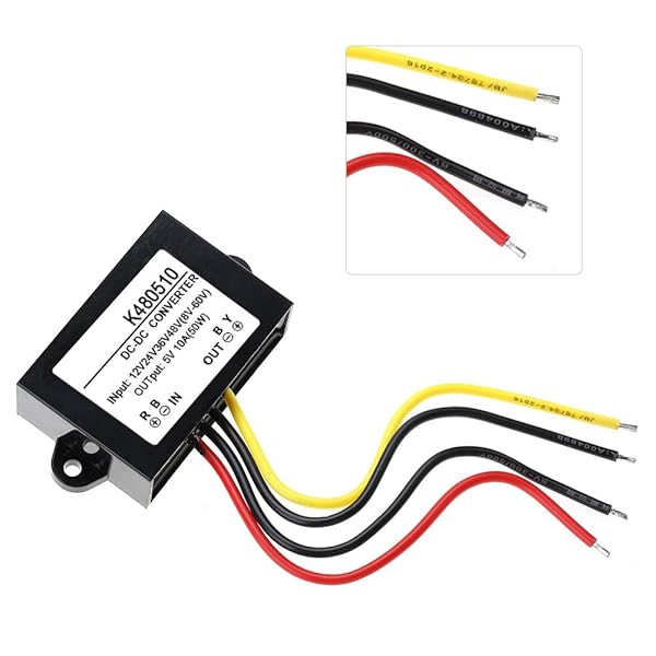 Hilitand Buck Converter DC-DC 12V 24V 36V 48V to 5V 10A Step Down Power Module for Efficient Voltage Regulation - View 8 of 10