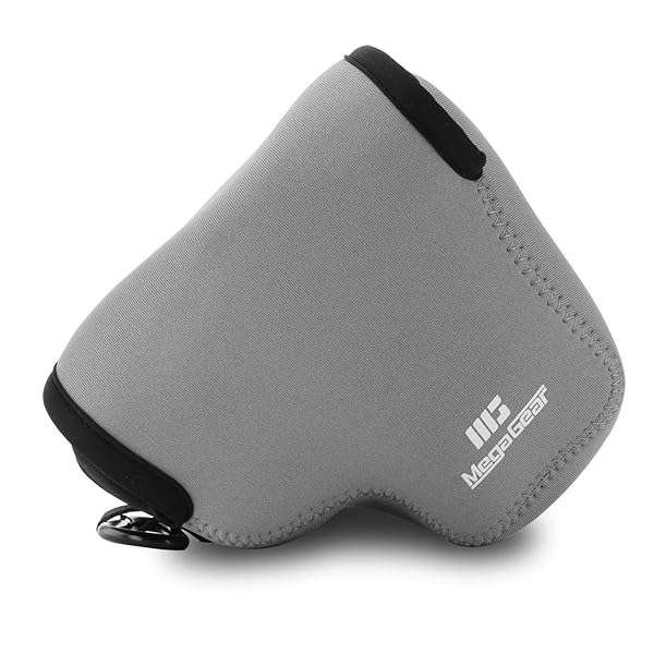 MegaGear Mega Gear MG1574 Ultra Light Neoprene Camera Case for Canon PowerShot SX70 HS - Gray PU Leather Protection