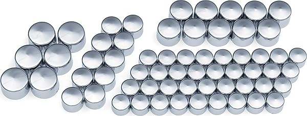 Kuryakyn Upgrade Your Harley: Kuryakyn 2464 Kool Kaps Engine Bolt Head Covers for 2017-19 Milwaukee-Eight - Chrome Complete Kit
