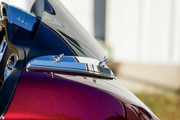 Kuryakyn Upgrade Your 2015-19 Harley Road Glide: Kuryakyn 5715 Windshield Accent Trim Spikes in Chrome - View 3 of 4