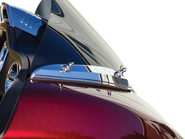 Kuryakyn Upgrade Your 2015-19 Harley Road Glide: Kuryakyn 5715 Windshield Accent Trim Spikes in Chrome - View 2 of 4