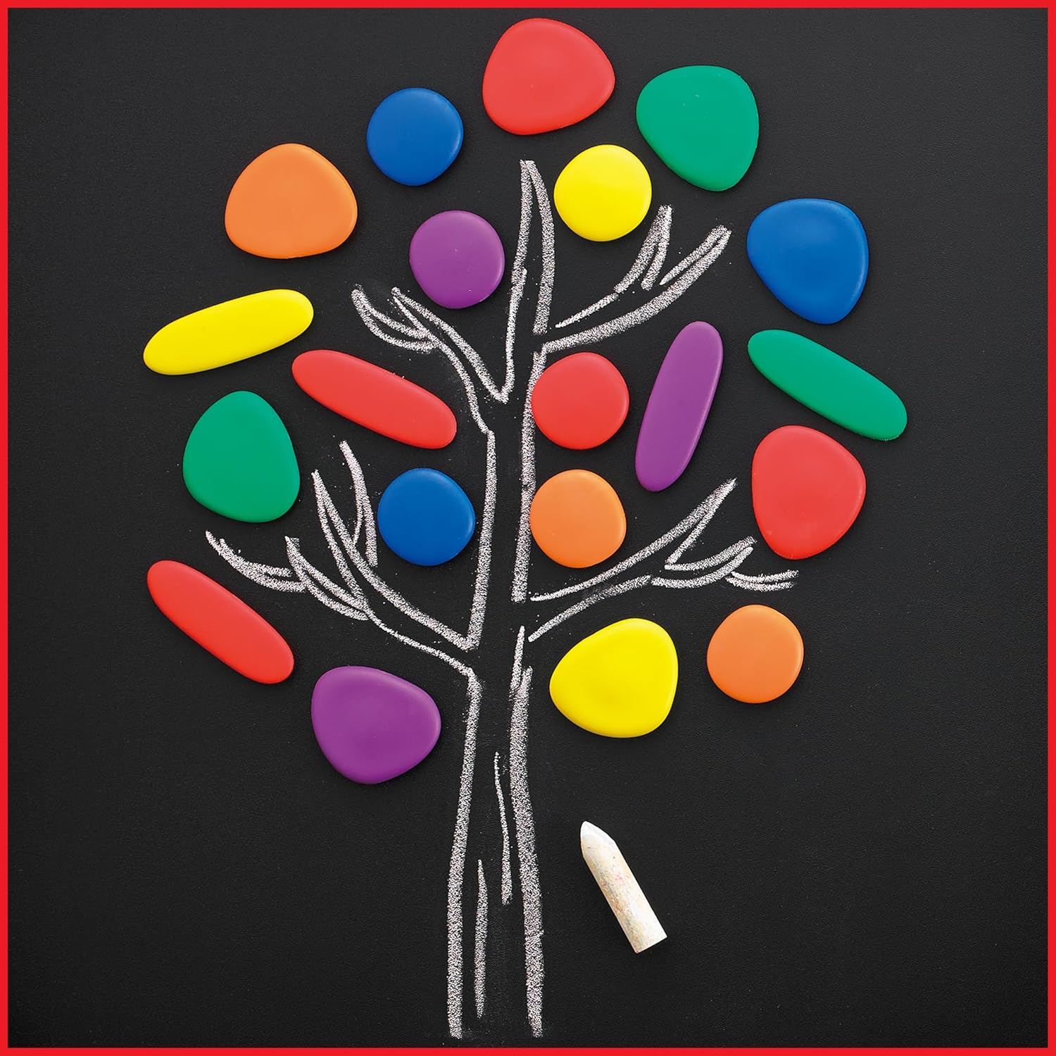 Rainbow Pebbles Rainbow Pebbles Junior Mini Jar Original Sorting and Stacking Stones First Counting and Sorting Toy for Ages 18 Months and Up - View 6 of 7