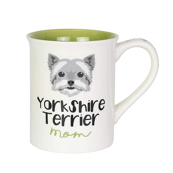 Enesco Enesco Our Name is Mud Yorkshire Terrier Dog Mom Coffee Mug - 16oz Multicolor Gift for Dog Lovers