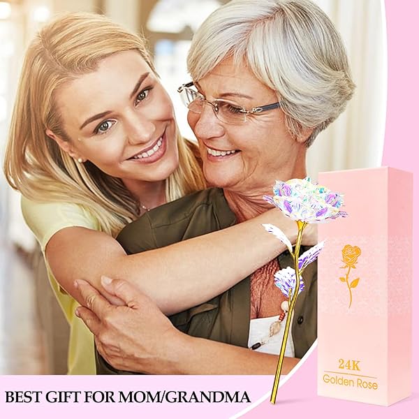 Befinr Befinr Galaxy Rose Glass Flowers Eternal Roses Perfect Birthday Gifts for Women Moms Grandmas Wives Daughters Sisters and Kids - View 4 of 8