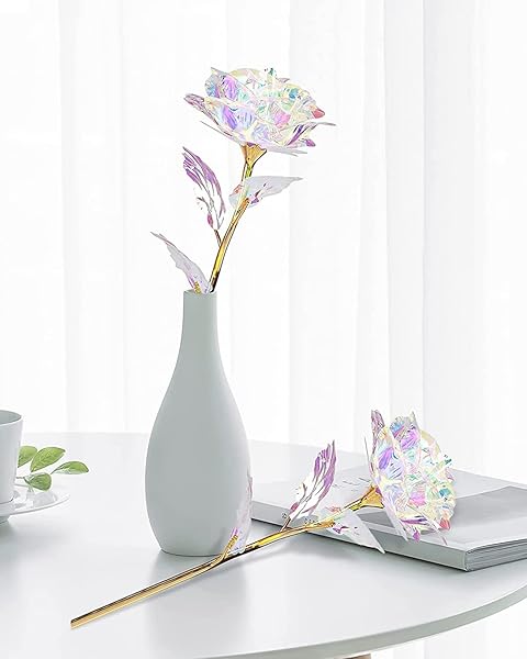 Befinr Befinr Galaxy Rose Glass Flowers Eternal Roses Perfect Birthday Gifts for Women Moms Grandmas Wives Daughters Sisters and Kids - View 7 of 8