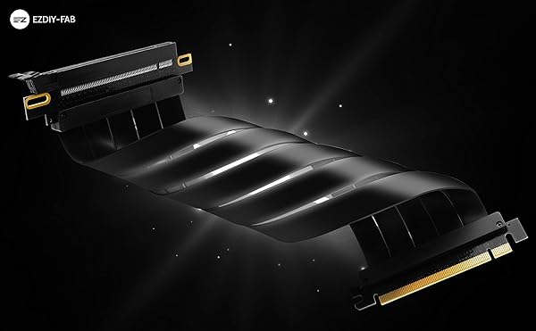 EZDIY-FAB EZDIY-FAB 20cm PCIe 3.0 16x High Speed Riser Cable GPU Extension Card Straight Connector - View 7 of 8