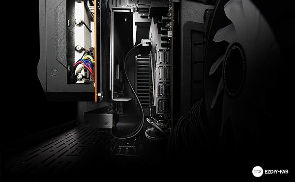 EZDIY-FAB EZDIY-FAB 20cm PCIe 3.0 16x High Speed Riser Cable GPU Extension Card Straight Connector - View 8 of 8