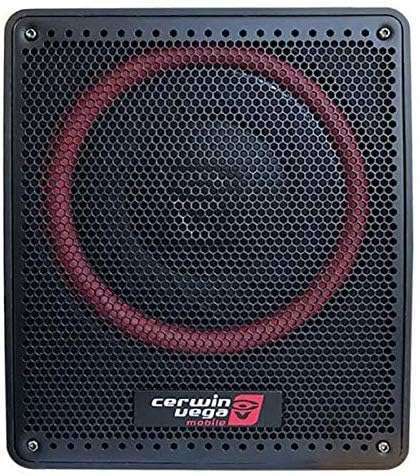 Cerwin Vega Mobile CV "Cerwin Vega VRAD10 10" Underseat Subwoofer: 450W Active Car Audio with Built-in Amplifier - Compact & Easy Plug-and-Play Design" - View 4 of 7