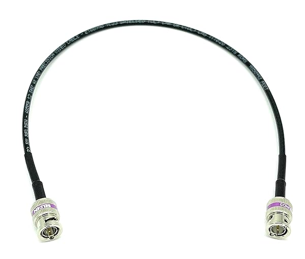AV-Cables AV Cables 12G 4K HD SDI BNC Belden 4855R Mini RG59 3ft Black High Quality Connection Cable
