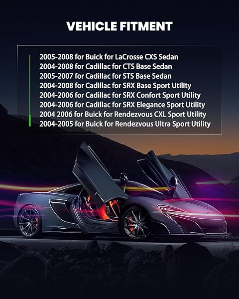 SCITOO SCITOO Fuel Injector Kits Set of 6 for 2004 to 2008 Buick LaCrosse Rendezvous Cadillac SRX CTS STS - View 3 of 7