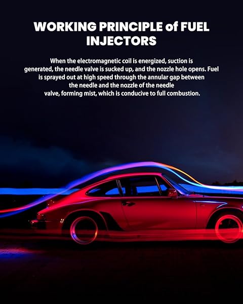 SCITOO SCITOO Fuel Injector Kits Set of 6 for 2004 to 2008 Buick LaCrosse Rendezvous Cadillac SRX CTS STS - View 4 of 7