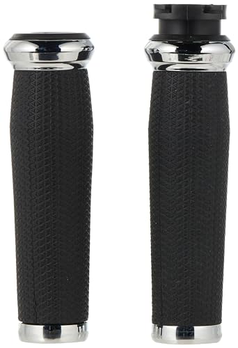 Kuryakyn Buy Kuryakyn 5946 Thresher Handlebar Grips for Kawasaki, Suzuki, Victory & Yamaha - Chrome, 1 Pair - View 3 of 5