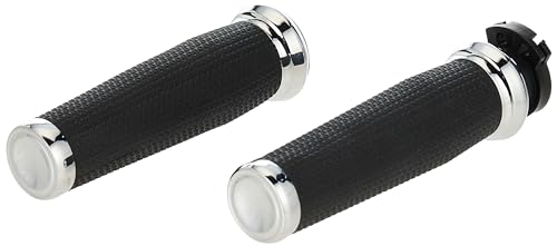Kuryakyn Buy Kuryakyn 5946 Thresher Handlebar Grips for Kawasaki, Suzuki, Victory & Yamaha - Chrome, 1 Pair - View 4 of 5