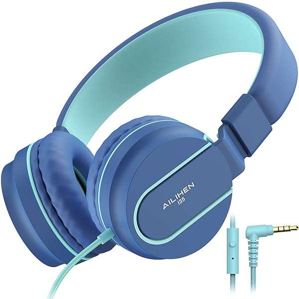 AILIHEN AILIHEN I35 Kids Headphones: Safe 93dB Volume, HD Mic, Foldable Design for School & Tablets - Perfect for Boys & Girls