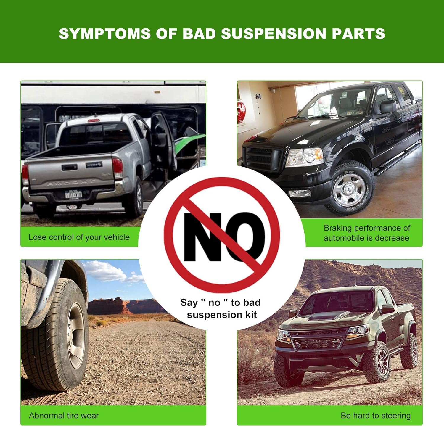 SCITOO SCITOO 4pcs Front Suspension Kit Inner and Outer Tie Rod Ends for Chevy Traverse Buick Enclave Saturn Outlook 2007-2017 - View 5 of 7