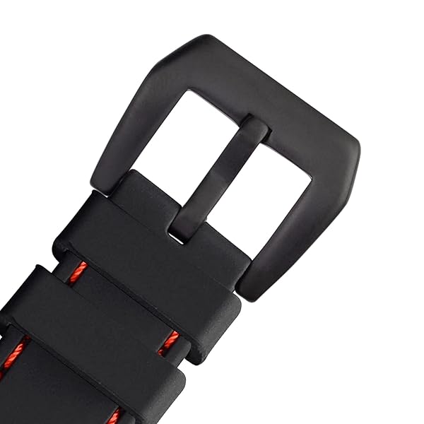WOCCI WOCCI 24mm Silicone Rubber Watch Band with Black Buckle Durable and Stylish Accessory for Your Watch - View 9 of 9