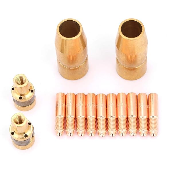 Hilitand 14pcs Welding Torch Accessory Set for Miller: Nozzle Tips & Mig Parts (169715, 196716, 000067) - View 2 of 10