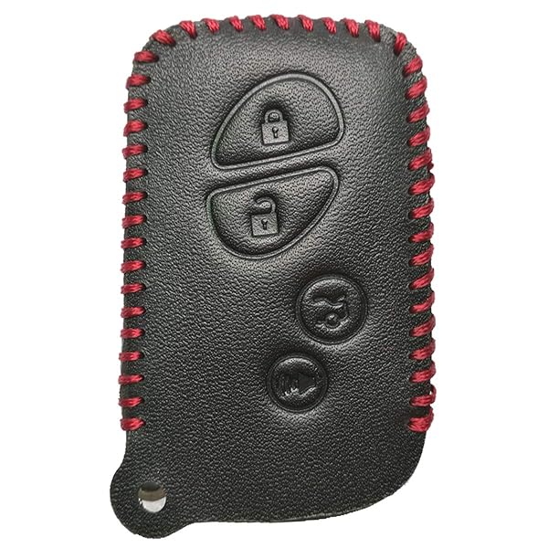 Coolbestda Coolbestda 2Pcs Leather Smart Key Fob Cover for Lexus RX350 ES350 IS250 GX460 LX570 IS350 GS300 Accessories - View 3 of 6