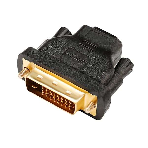 DTECH DTech DVI to HDMI Female Adapter - Bi-Directional DVI-D Converter for Easy Connectivity