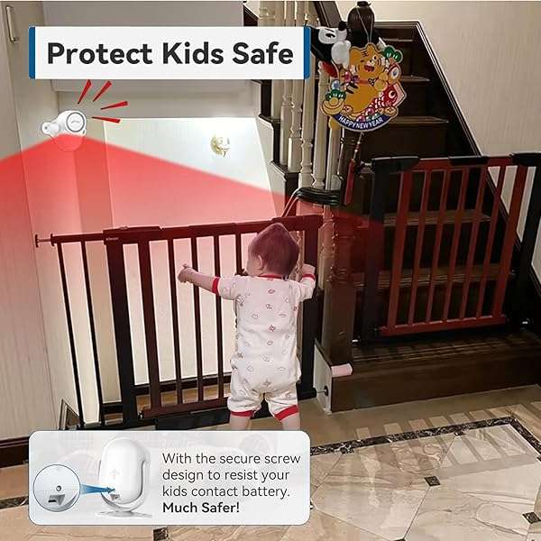 CPVAN CPVAN 125dB Motion Sensor Alarm with 328ft Remote - Wireless Infrared Security for Home, Garage & Van (CP2 Pro, White) - View 4 of 7