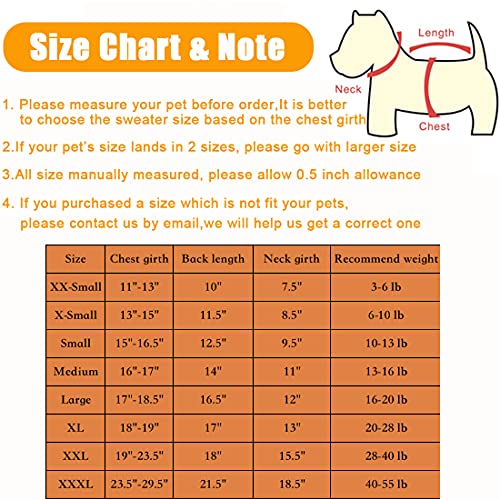 Bwealthest Dog Sweater for Small Medium Large Dogs Warm Winter Turtleneck Pet Clothes Cute Christmas Sweater for Puppies and Cats - View 2 of 7