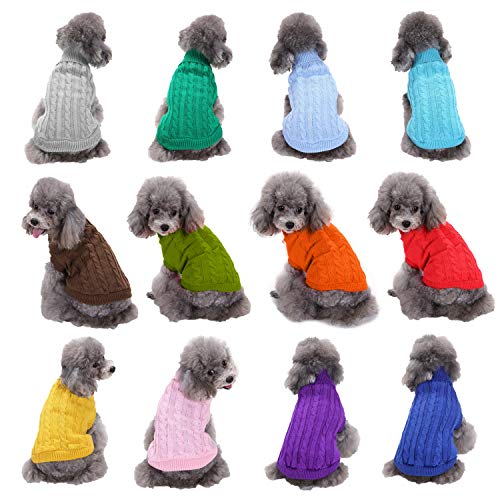 Bwealthest Dog Sweater for Small Medium Large Dogs Warm Winter Turtleneck Pet Clothes Cute Christmas Sweater for Puppies and Cats - View 7 of 7