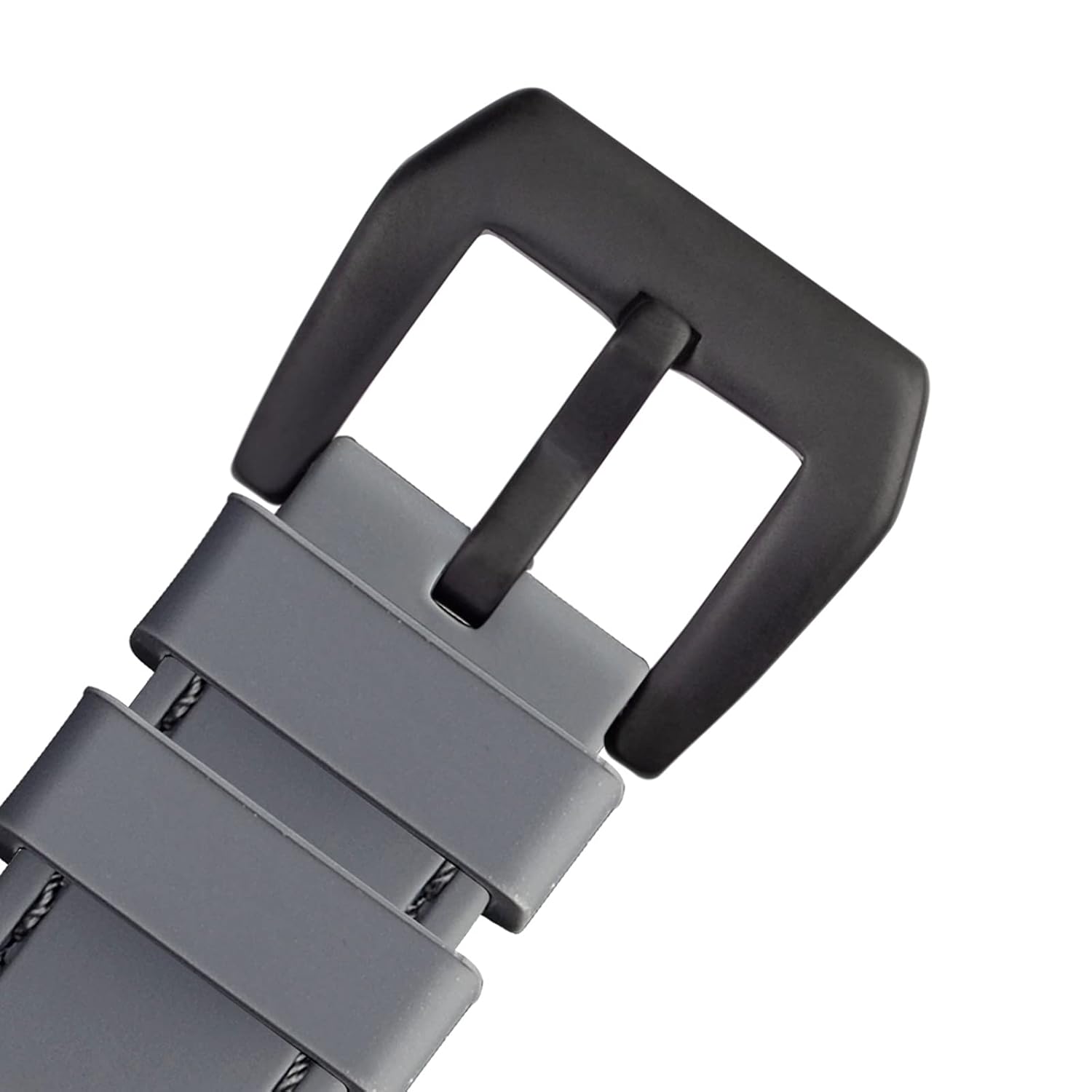 WOCCI WOCCI 20mm Silicone Rubber Watch Band with Black Buckle in Grey for Durable and Stylish Timepiece Replacement - View 9 of 9