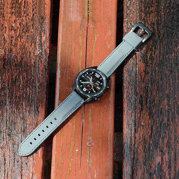 WOCCI WOCCI 18mm Silicone Rubber Watch Band with Black Buckle in Grey for Durable and Stylish Timepiece Replacement - View 5 of 9