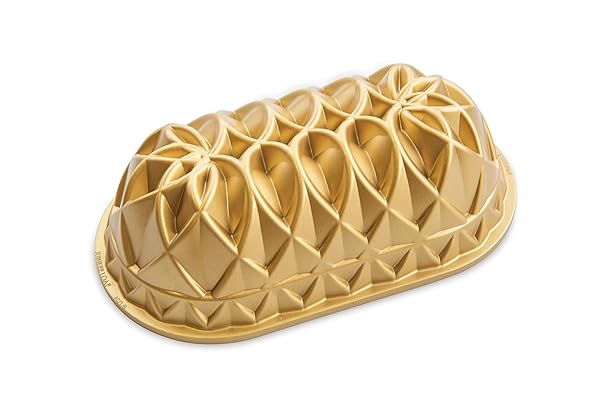 Nordic Ware Nordic Ware Jubilee Loaf Pan 6 Cup - Premium Gold Bakeware for Perfect Breads