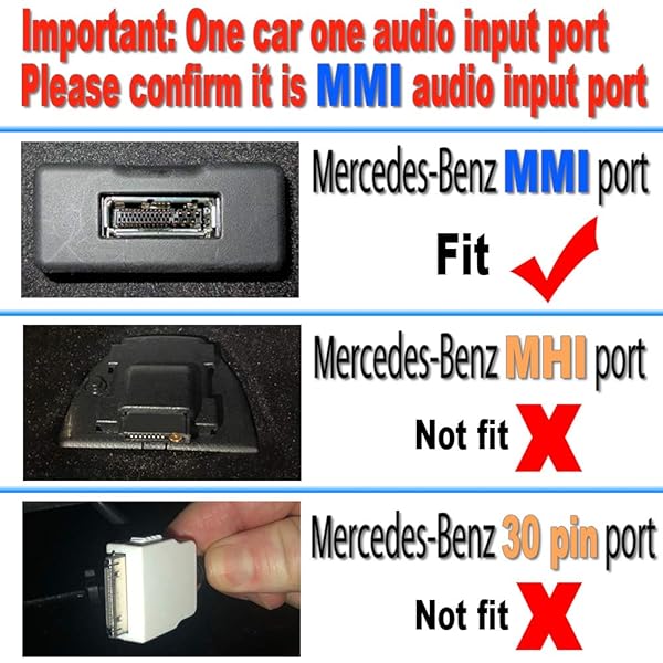 Yoper Bluetooth Kit for Mercedes-Benz MMI Car Interface Adapter for iPhone Android iPod Music AUX Connection - View 3 of 8