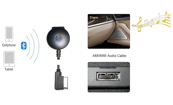 Yoper Bluetooth Kit for Mercedes-Benz MMI Car Interface Adapter for iPhone Android iPod Music AUX Connection - View 8 of 8