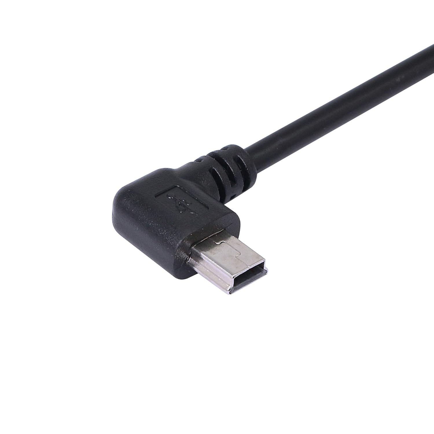 CERRXIAN CERRXIAN 9 Inch Mini USB Cable Combo Right Angle Left Angle Male Data Sync Charge Extension Cable Black 2 Pack - View 5 of 5