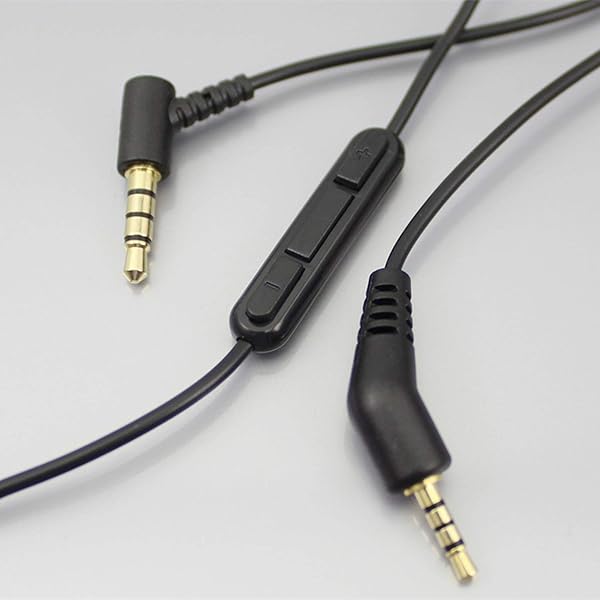 Tobysome Tobysome Replacement Audio Cable for Bose QC3 QuietComfort 3 Headphones with Inline Mic and Volume Control for iOS and Android - View 2 of 7
