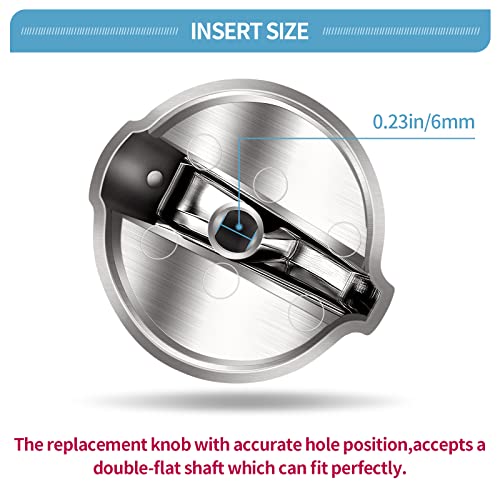 Konduone 5 Pack WB03T10284 Oven Knobs Replacement for GE Range Stove Compatible with 191D5100 Replaces 1373043 AP4346312 AH2321076 EAP2321076 PS2321076 - View 4 of 6