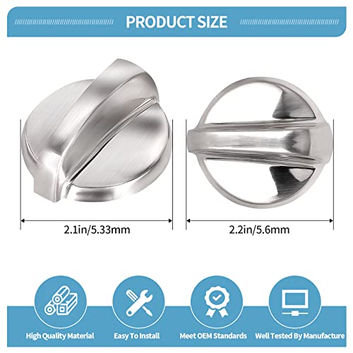 Konduone 5 Pack WB03T10284 Oven Knobs Replacement for GE Range Stove Compatible with 191D5100 Replaces 1373043 AP4346312 AH2321076 EAP2321076 PS2321076 - View 5 of 6