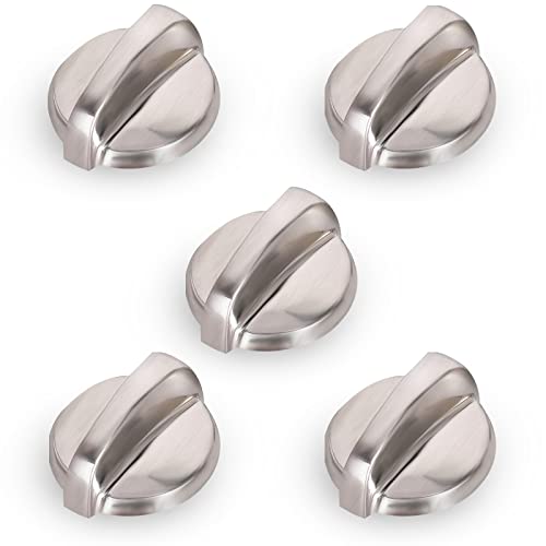 Konduone 5 Pack WB03T10284 Oven Knobs Replacement for GE Range Stove Compatible with 191D5100 Replaces 1373043 AP4346312 AH2321076 EAP2321076 PS2321076
