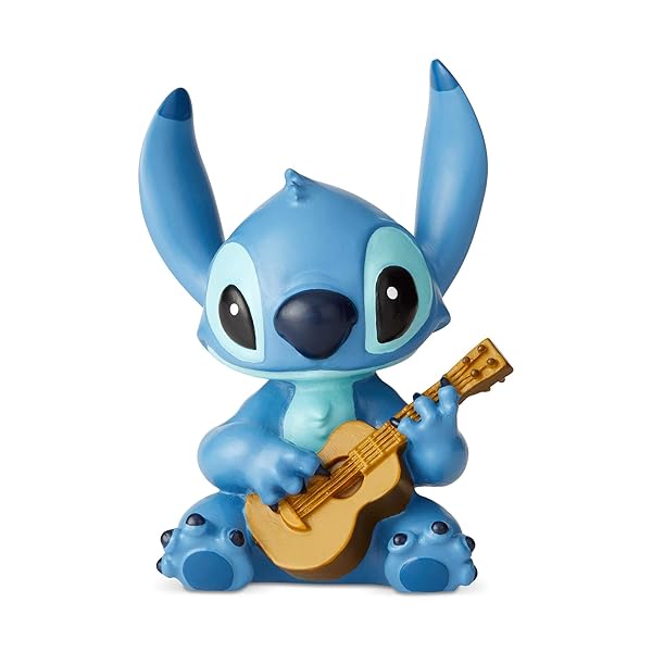Enesco Enesco Disney Lilo and Stitch Guitar Mini Figurine - 2.5 Inch Collectible, Colorful Decor